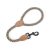 Mile High Life Short Dog Leash | Braided Cotton Rope Dog Leashes with Leather Tailor Tip | 18 Inch Dog Leash w Heavy Duty Metal Clasp | Wedding Dog Le