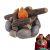 Miniature Campfire Ornament Fire Ornament Model Fire Model Handicraft DIY Resin Miniatures Dollhouse Indoor Camping Scene