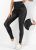 Modlily Beaded Black High Waisted Ankle Length Leggings – 3XL