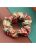 Modlily Christmas Wine Red Snowflake Print Plaid Scrunchie – One Size