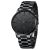 NIBOSI Men’s Watches Analog Minimalist Black Dial Watches for Men Business Chronograph Military Casual Wrist Watches Stainless Steel Strap Date 02-Bla