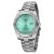 NIBOSI Men Watches Analog Quartz Stainless Steel Watches for Men Waterproof Business Classic Desiger Wrist Watch Day & Date B07-Silver Cyan