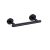 Nolimas Matte Black Bath Hand Towel Bar Single Bars Towel Rack Rod Classic Wall Mounted Stainless Steel Bathroom Towel Bar Toilet Kitchen Towel Shelf