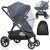Orzbow Universal Mosquito Net for Stroller, Baby Bug Net with Two-Way Zippers & Storage Bag, Breathable & Foldable Mosquito Nets for Strollers, Car Se
