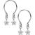 OUFER 2PCS Non Piercing Nipple Jewelry, Adjustable Dangling Fake Nipple Rings Nipple Jewelry, Non Piercing Nipple Jewelry Faux Piercing Jewelry