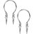 OUFER 2PCS Non Piercing Nipple Jewelry, Adjustable Dangling Fake Nipple Rings Nipple Jewelry, Non Piercing Nipple Jewelry Faux Piercing Jewelry style1