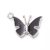 PandaHall Alloy Enamel Pendants, Mirage Mood Pendants(Color will Change with Different Temperature), Cadmium Free & Lead Free, Butterfly…