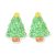 PandaHall Christmas Theme 3D Printed Resin Pendants, DIY Earring Accessories, Christmas Tree, Sienna, Christmas Tree Pattern, 39.5x30x2.5mm…