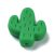 PandaHall Silicone Beads, Chewing Beads For Teethers, Cactus, Dark Green, 25x23x8mm, Hole: 2.3mm Silicone Others