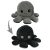 Reversible Stuffed Flip Octopus – Black – Gray