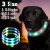 Rgb Led Dog Collar Usb Rechargeable Light Up Dog Collars For Night Walking Lighted Safety Training & Behavior Aids For Small Medium And Large Dogs