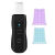 Sonic Skin Scrubber with 2 Interchangeable Silicone Heads – Black