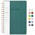 Spiral Notebook-5.75″ x 8.125″ College Ruled Journal with Inner Pockets and 160 Pages,PU Leather Cover Business Journal, Twin-Wire Binding Notebook Pe