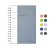 Spiral Notebook-6.10″ x 8.19″ College Ruled Journal with Inner Pockets and 160 Pages,PU Leather Cover Business Journal, Twin-Wire Binding Notebook Per
