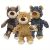 Squeaky Beggar Bear Toy For Dogs, Funny Splicing Plush Stuffed Toys, Bite Resistant Teeth Cleaning Dog Plaything Pet Supplies