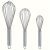 Stainless Steel Whisk Set Of 3 – Manual Kitchen Hand Blenders For Whisking, Beating, Stirring – Enhanced Durability Balloon Whisk Kit, Food Grade, Easy To Clean, Ergonomic Design – No Battery Required