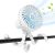 Stroller Fan Portable Fan, Personal Fan with Flexible Tripod Clip-on for Baby, USB Hand Held Fan for Stroller, Rechargeable Desk Fan Cooling Fan for T
