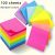 TEMU 100pcs Of Fluorescent Sticky Notes, Colorful Sticky Notes, Office Supply Sticky Notes.
