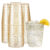 TEMU 10 Oz Gold Glitter Plastic Cups For Party -50 Pack Disposable Plastic Glasses, Heavy Duty