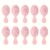 TEMU 10pcs Mini Hair Brushes, Travel Wet Hair Brushes For Most Hair Types, Travel Brushes, Bridesmaid Gifts, Black And Pink