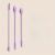 TEMU 1/3pc Mor Mini Silikon Spatula, Makyaj Spatula Küçük Spatula Kozmetikler Için, Yeniden Kullanılabilir Güzellik Spatula, Küçük Spatula Kavanoz