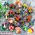 TEMU 16pcs Random Mushroom Series Shoe Charms, Colorful Mushrooms, Green Mushrooms, Mushroom Shoe Accessories, Suitable For Clog Shoes, Diy