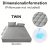 TEMU 1pc 100% Waterproof Mattress Protector, Cooling Breathable Noiseless Mattress Pad Cover, Thickened Quilted Mattress Protector Layered Fitted