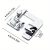 TEMU 1pc Silvery Iron Alloy Presser Foot For Sewing Machines – Easy-to-install Household Multifunctional Electric Sewing Accessories