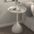 TEMU 1pc Small White Side Table, Round Side Table, Narrow Side Table, Small Coffee Table, Metal Bedside Table, Sofa Side Table, Suitable For Bedroom,