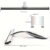 TEMU 1pc Stainless Steel Shower Squeegee With – Versatile All-purpose Cleaner For Bathroom, Glass Doors, Mirrors, Tiles & Car Windows – Includes Wall