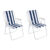 TEMU 2-pack Folding Beach Chairs With Armrests, Portable Camping Chairs For Outdoor Leisure, 74x52x38cm
