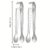 TEMU 2/8pcs Stainless Steel Silvery Service Tongs, Ice Tongs – Premium Small Sugar Cube Tongs, Ice Tongs – Appetizer Tongs, Sugar Tongs, Ice Tongs,