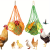 TEMU 2pcs Chicken Vegetable Hanging Feeder, Chicken Vegetable And Fruit String Bag, Chicken Toys For Coop, Chicken Cabbage Feeder, Hanging Chicken