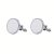 TEMU 2pcs Elegant Alloy Photo Cufflinks – Diy Sublimation Blank, Personalized Gifts And , Customizable Cufflinks For Men