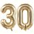 TEMU 2pcs Golden “30” Balloons – 40-inch Large White & Balloons For 30th Birthday, Anniversary, And Party Decorations, Party Balloons | Celebratory