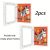TEMU 2pcs Wooden Picture Storage Boxes, Picture Frames (empty Picture Frames Only) For Christmas And Halloween