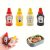 TEMU 4pcs Mini Portable Sauce Bottles For Lunch Boxes – Travel- Condiment Dispensers With Ketchup, Mayonnaise, Mustard, And Jam Labels – Ideal For
