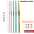 TEMU 5pcs 9pcs Colored Aluminum Crochet Hook High-grade Metal Crochet Hook Household Handmade Knitting Line Thick Crochet Hook Full Set Of Crochet
