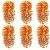 TEMU 6bundles Artificial Hanging Flowers, Outdoor Decorations, Outdoor Artificial Flowers, Artificial Flowers With Eucalyptus Leaves, No Maintenance-