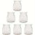 TEMU 6 Jars Yogurt Jars Pudding Jars With Lids Yogurt Cups With Plastic Lids Yogurt Machine Replacement Glass Jars Yogurt Cups With Plastic Lids Pe