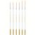 TEMU 6pcs Liner Paint Brush Thin Acrylic Paint Brushes, Fine Watercolor Detail Brush, Small Artists Paint Brushes For Craft Nail , Paintbrushes