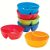 TEMU 6pcs Set Of Plastic Bowls, 6-color Unbreakable French Fry Bowls, Multifunctional Snack Bowls, Divider Bowls, Dipping Sauce Bowls, Vegetable