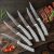 TEMU 6pcs Steak , Kitchen Steak Set Made Of German Carbon Stainless Steel, Toothed Pizza And Ergonomic Handle Steak