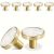 TEMU 7pcs/15pcs Golden Knobs For Dresser Drawers, Brushed Brass Drawer Knobs Dresser Knobs, 1-1/4″ Golden Cabinet Knobs Dresser Pulls Handles For