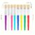 TEMU 8-piece Set Of Round And Flat Oil Painting Brushes With Plastic Handles – Suitable For Acrylic, Watercolor, And Watercolor Paints