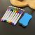 TEMU 8 Non-scratch Erasable Whiteboard Markers – Random Color Set, Eraser, Magnetic Erasable Markers – Office Supplies