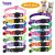 TEMU 8pcs Pet Cat Collars, Adjustable Paw Print Pattern Soft Nylon Pet Collars For Small Dogs And Cats, Random Colors