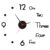 TEMU Acrylic Wall Clock Home Decoration English Wall Clock Bedroom Living Room Restaurant Wall Sticker Silent Clock
