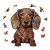 TEMU Adult Wooden Puzzles, Cute Puppy Puzzles With Wrap, Wooden Animal Puzzles, Unique Shape Pieces, For Adult Family Games