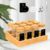 TEMU Bamboo Spice Rack With 12 Spice Jars, Kitchen Spice Organiser With 40 Diy Labels, Storage Rack Spice Rack Spice Organiser With Oversized